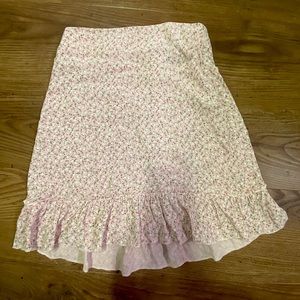 Light Pink Floral Brandy Melville Skirt